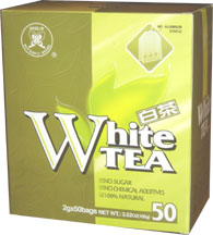 (image for) Chinese White Tea, 50 tea bags, 3.52 oz